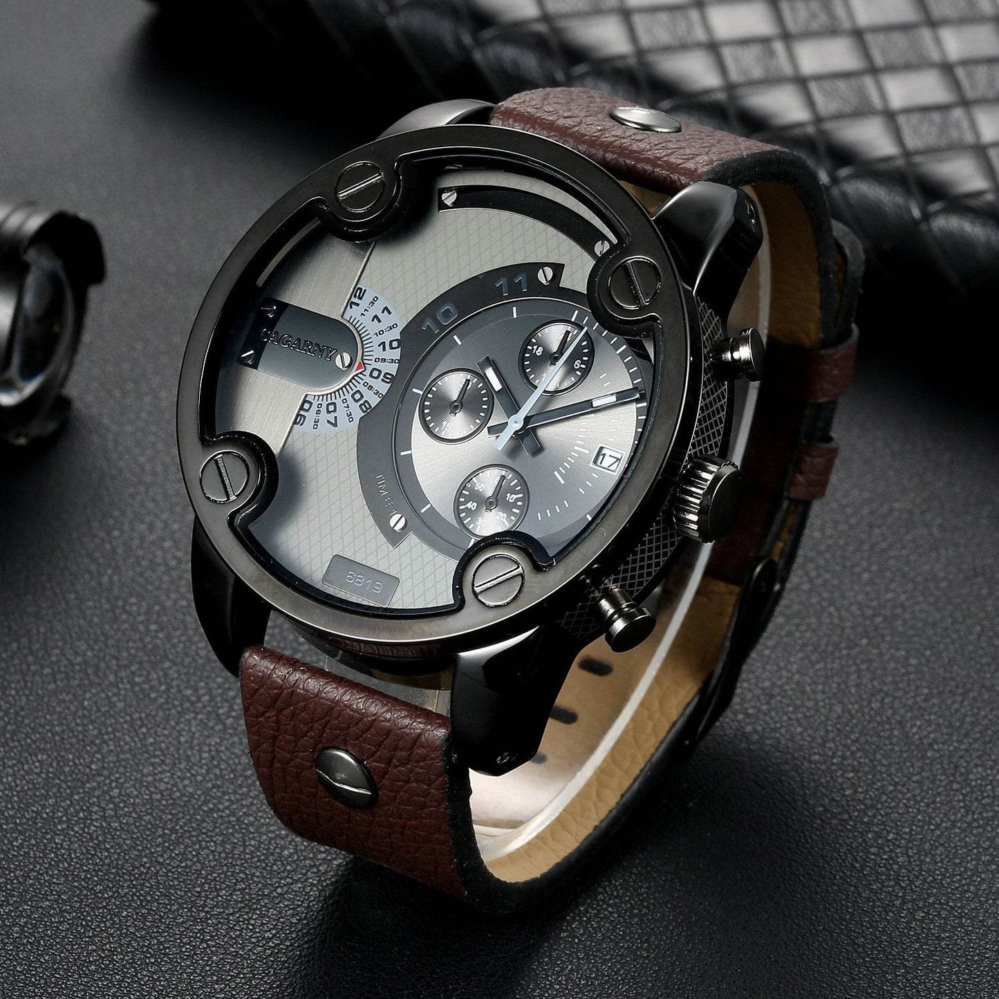 Men's Casual Quartz Watch with Calendar and Large Dial - Price Value Store