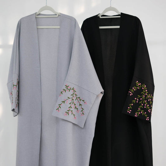 Embroidered cardigan robe - Price Value Store