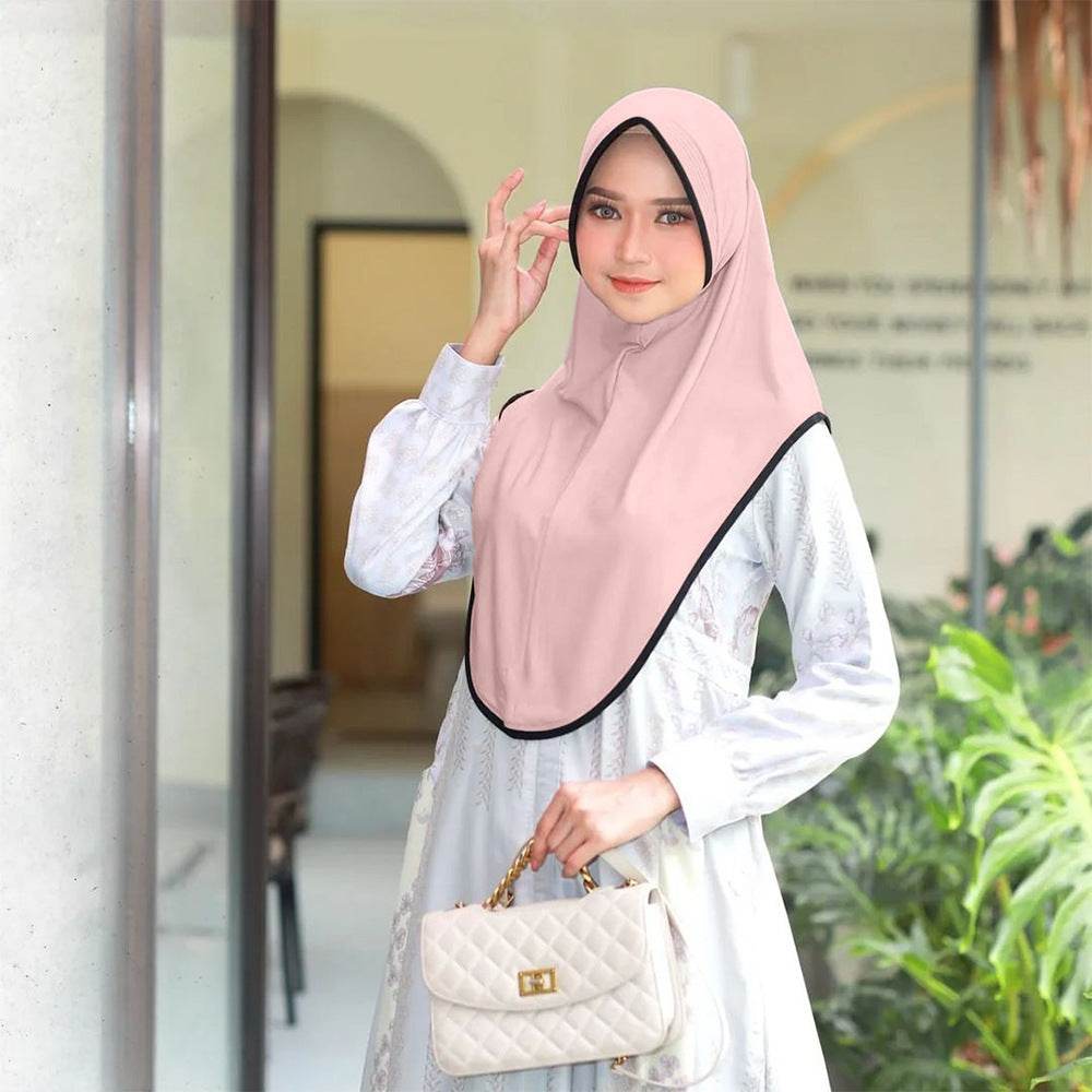 Contrasting color patchwork headscarf - Price Value Store