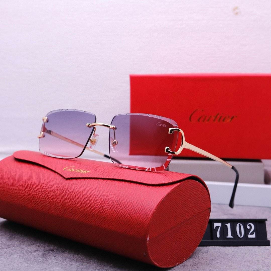 Rimless beveled sunglasses - Price Value Store