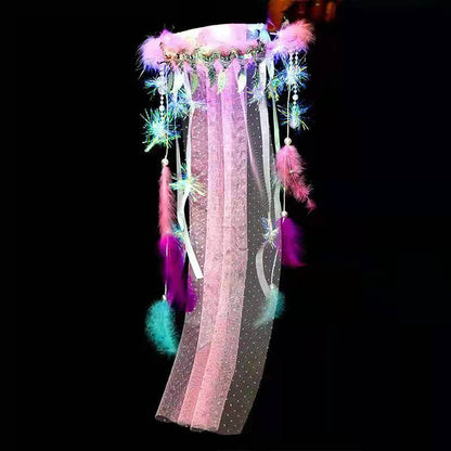 LED Light-Up Wedding Veil with Hair Clip for Women and Kids - Price Value Store