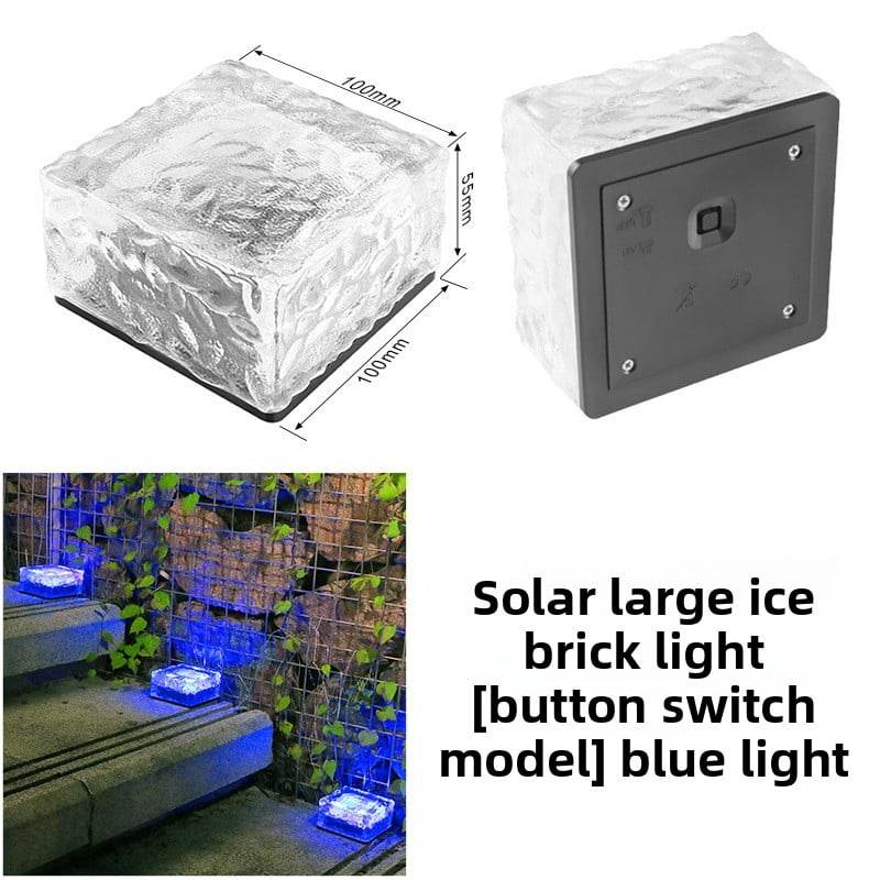 Solar-Powered Outdoor Ice Brick Lamp - Price Value Store