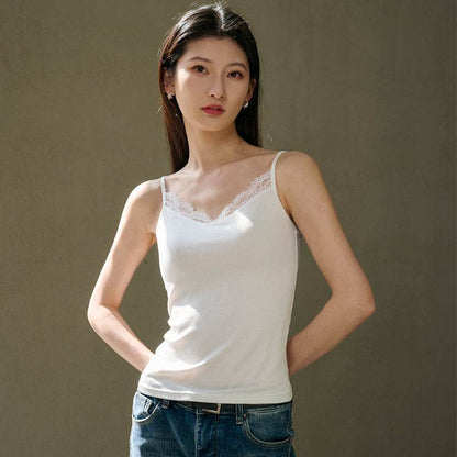Mulberry Silk Built-in Bra Sling Vest ? Breathable & Lightweight - Price Value Store