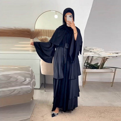 Modest Muslim Abaya Robe - Solid Color Long Dress - Price Value Store