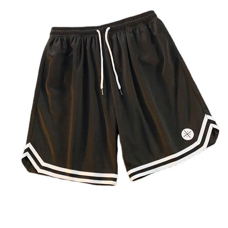 Summer Outer Wear Basketball Sports Shorts Men's Thin Casual Quick-drying Ice Silk Pants Loose All-match Five-point Pants Men's - Price Value Store
