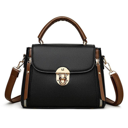 Women's Fashion PU Lock Large Capacity Shoulder Crossbody Bag - Price Value Store