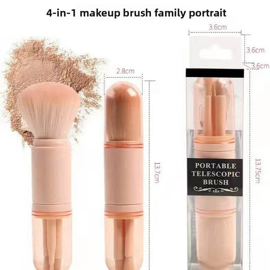 Portable 4-in-1 Telescopic Makeup Brush Set - Price Value Store
