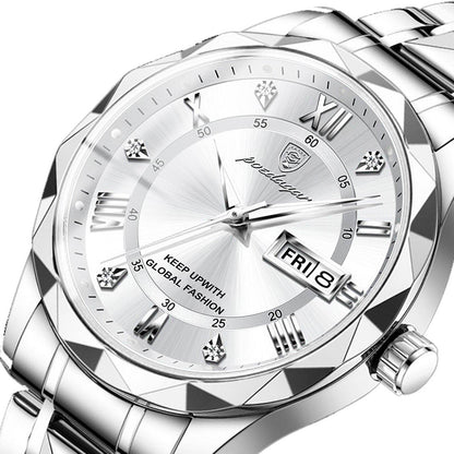 Swiss Brand Waterproof Luminous Men's Quartz Watch - Price Value Store