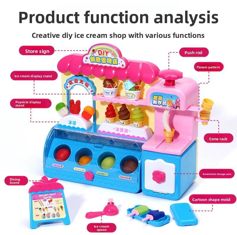 DIY Color Clay Ice Cream Maker Toy - Price Value Store