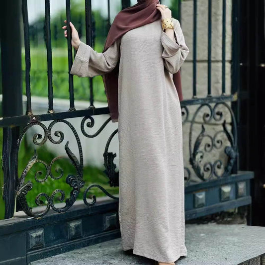 Elegant Long Sleeve Women's Dress with Pockets - Price Value Store