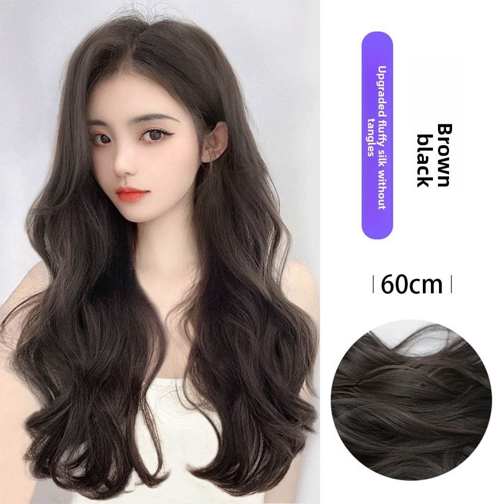 Three-piece large wavy wig pieces - Price Value Store