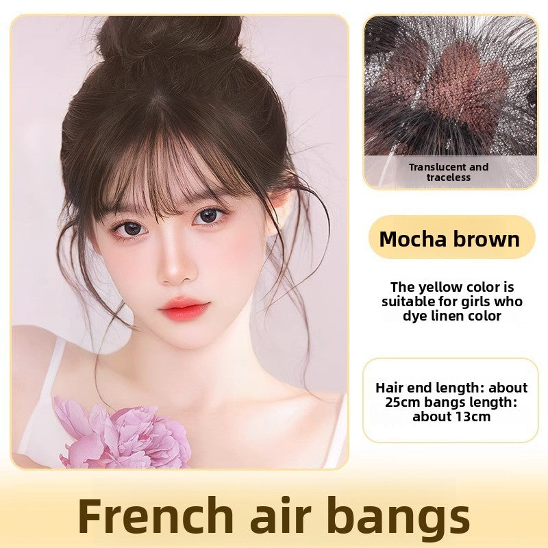 Fetal hair bangs hairline wig patches