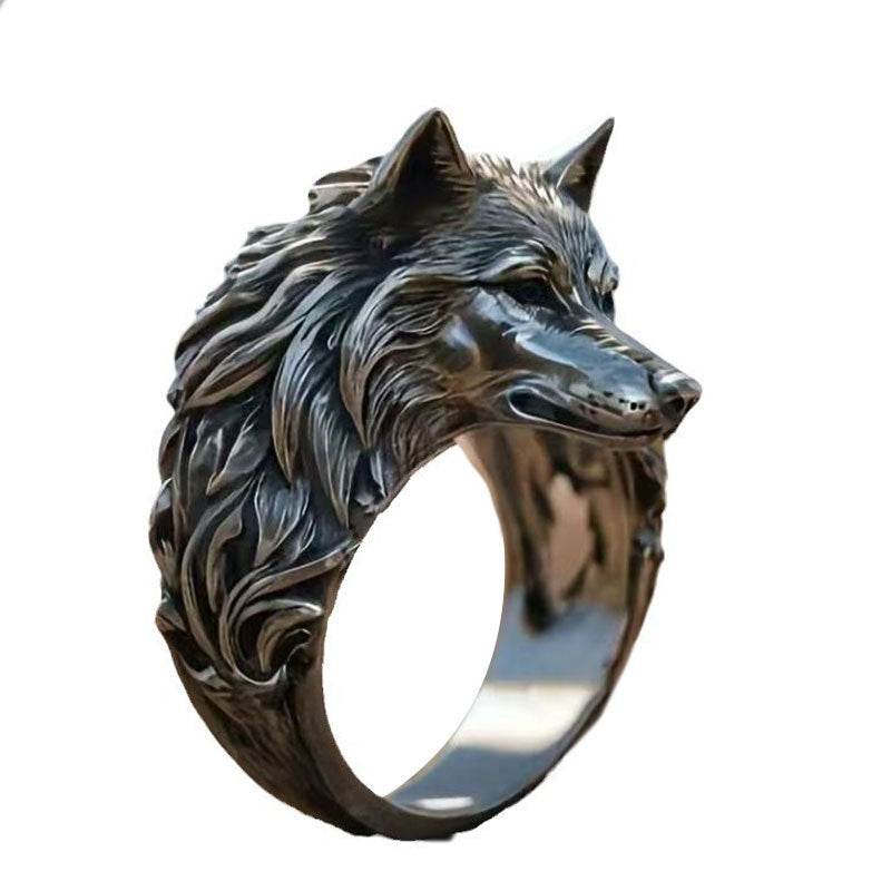 Retro Wolf Head Ring - Price Value Store