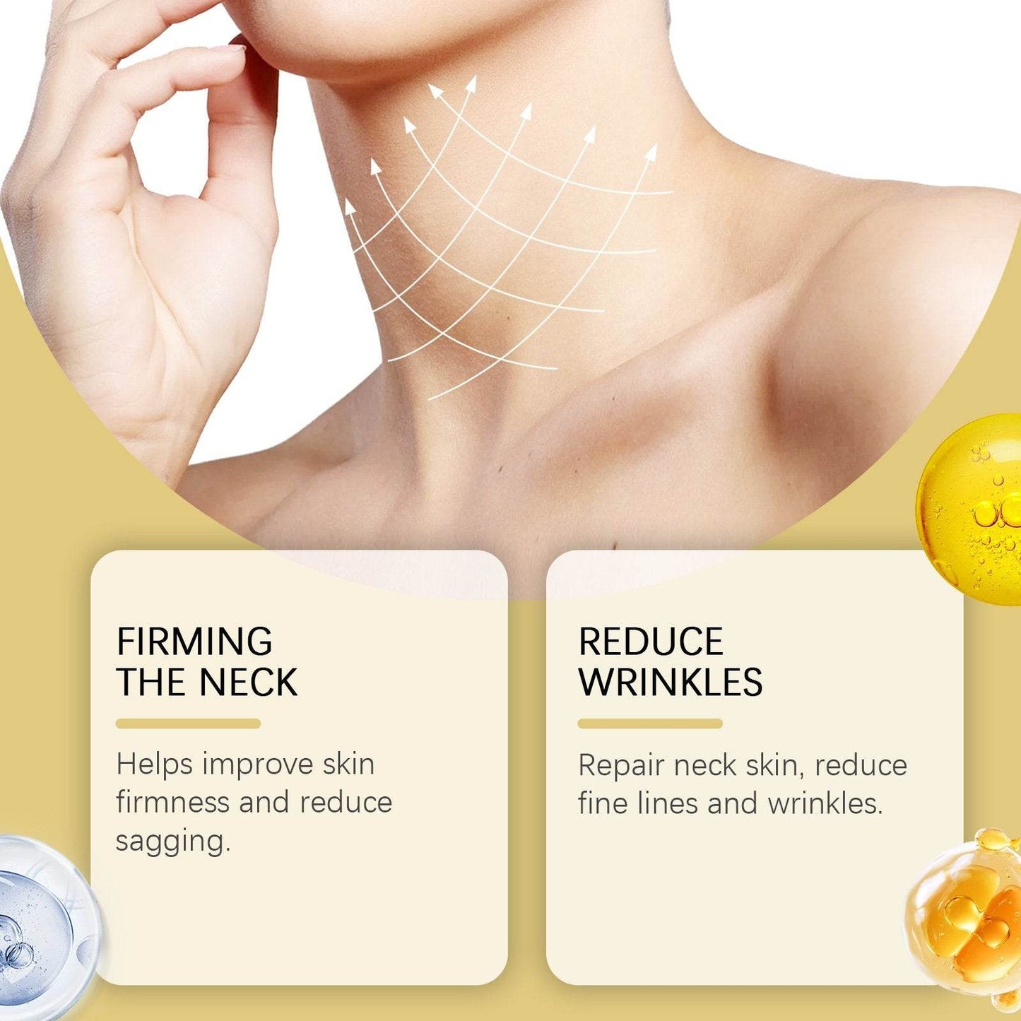 Firming, moisturizing and easily absorbed neck roller cream - Price Value Store
