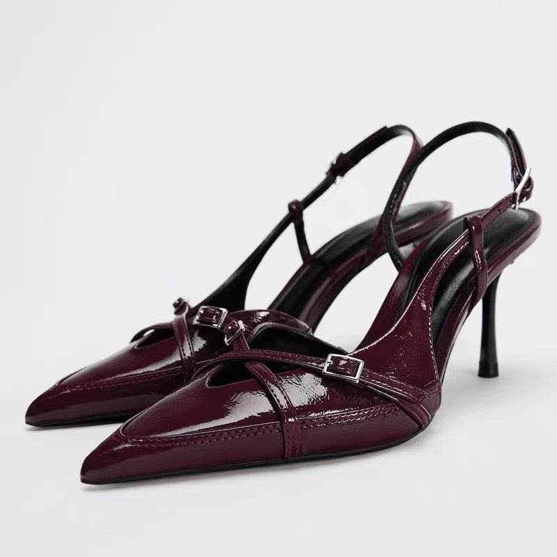 Jeans fabric high-heeled sandals - Price Value Store