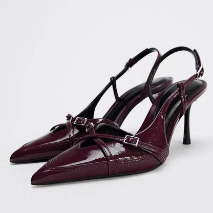 Jeans fabric high-heeled sandals - Price Value Store