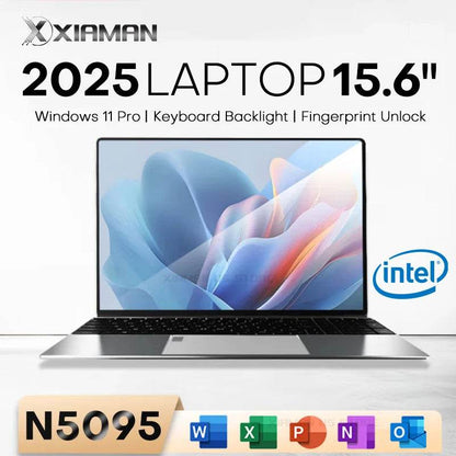 15.6 inch Laptop Computer Intel Celeron N5095 Notebook PC Gamer 16GB DDR4 1TB SSD Office Study PC Windows 11 Pro 1080P Laptops - Price Value Store