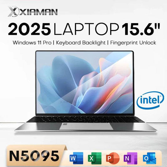 15.6 inch Laptop Computer Intel Celeron N5095 Notebook PC Gamer 16GB DDR4 1TB SSD Office Study PC Windows 11 Pro 1080P Laptops - Price Value Store