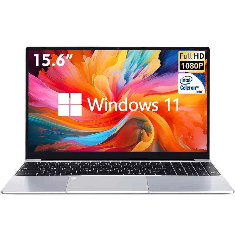 15.6 inch Laptop Computer Intel Celeron N5095 Notebook PC Gamer 16GB DDR4 1TB SSD Office Study PC Windows 11 Pro 1080P Laptops - Price Value Store