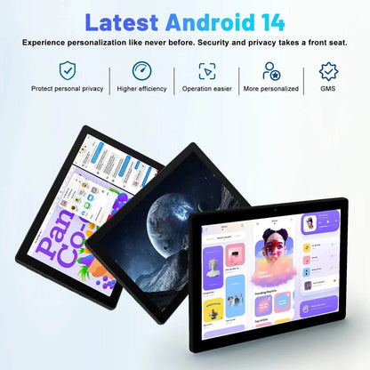 BESTSKI 10.1 Inch Android 14 Tablet, Octa-core 10GB RAM 64GB ROM(Expand to 1TB), 5MP+8MP Dual Cameras, Face ID, WiFi 6,Black - Price Value Store