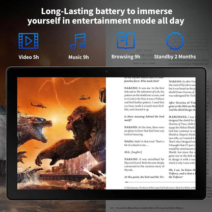 A10L 10 Inch Android Tablet 12GB RAM 64GB ROM IPS HD Touch Screen with Keyboard Case Mouse Stylus 8 in 1 Tablet Kit - Price Value Store
