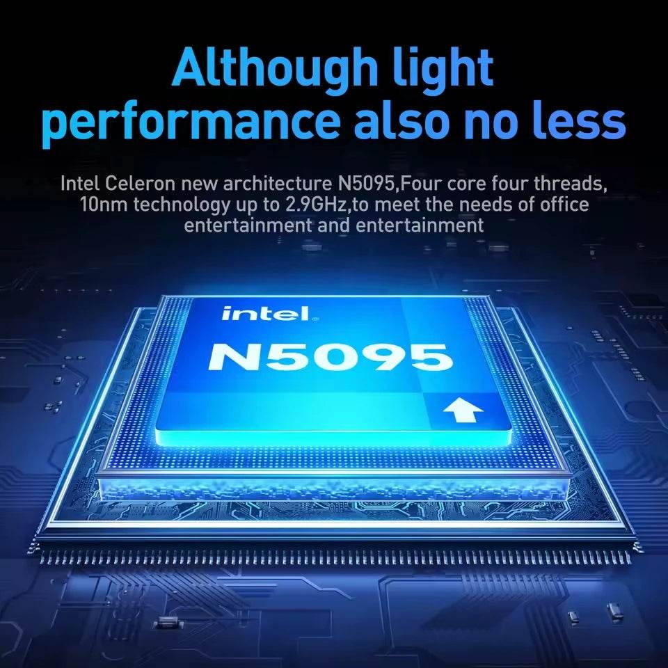 15.6 inch Laptop Computer Intel Celeron N5095 Notebook PC Gamer 16GB DDR4 1TB SSD Office Study PC Windows 11 Pro 1080P Laptops - Price Value Store