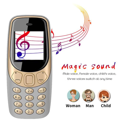 SERVO Q3308 PRO 3 SIM Card 3 Standby Mini Mobile Phone Bluetooth Dial Speed Dial Magic Voice FM Radio Call Recording Cellphone - Price Value Store
