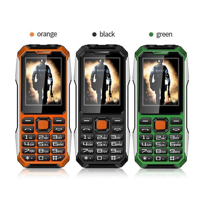 Slim Rugged Outdoor Phone Dual SIM Big Button Long Standby Blacklist Loud Speaker Two Flashlight SOS Dialing MP3 Video Player - Price Value Store