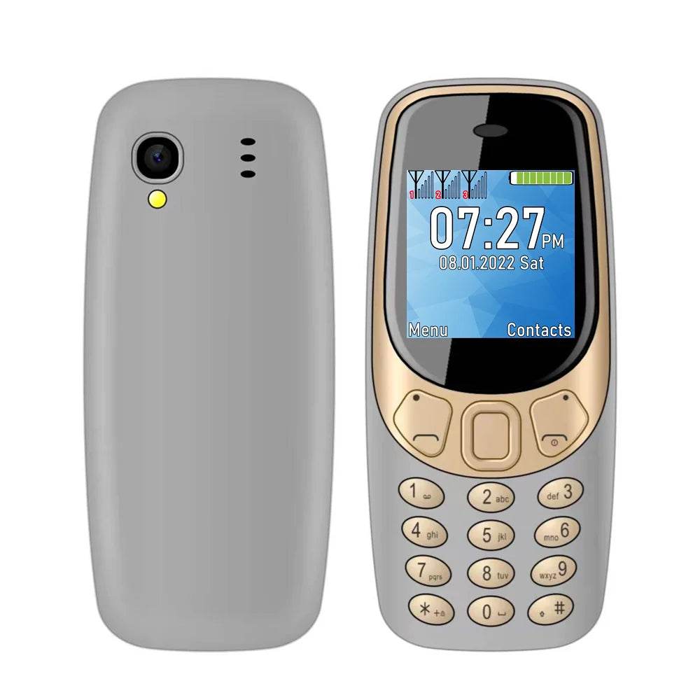 SERVO Q3308 PRO 3 SIM Card 3 Standby Mini Mobile Phone Bluetooth Dial Speed Dial Magic Voice FM Radio Call Recording Cellphone - Price Value Store