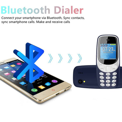 SERVO Q3308 PRO 3 SIM Card 3 Standby Mini Mobile Phone Bluetooth Dial Speed Dial Magic Voice FM Radio Call Recording Cellphone - Price Value Store
