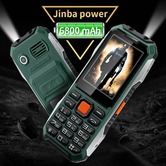 Slim Rugged Outdoor Phone Dual SIM Big Button Long Standby Blacklist Loud Speaker Two Flashlight SOS Dialing MP3 Video Player - Price Value Store