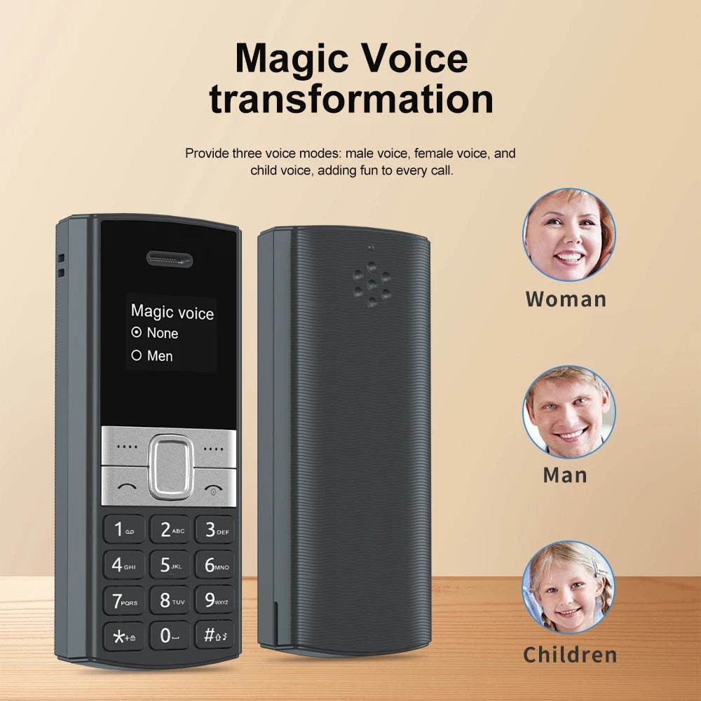 SERVO BM150 Super Small Feature Mobile Phone 2 SIM Standby Speed Dial Auto Call Record Blacklist Mini Button Smallest Telephones - Price Value Store
