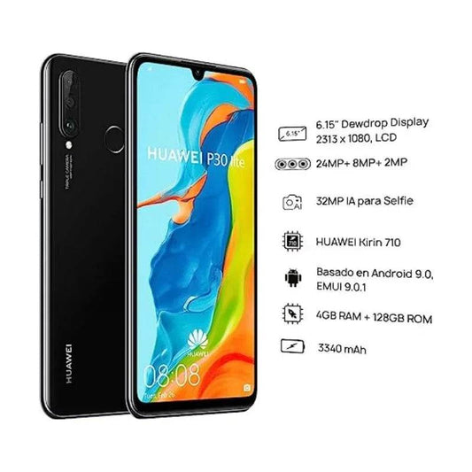 HUAWEI P30 Lite Smartphone Android Phone 6.15 inch 128GB ROM 6GB RAM 48MP+32MP Cell phone Google Play Unlocked Mobile phones - Price Value Store