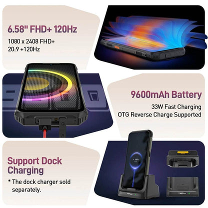 (2023 New) Ulefone Armor 21 Smartphone, G99 Android 13, 16GB RAM, 256GB ROM, Rugged Phone, 64MP, 9600mAh, Mobile phone, Global - Price Value Store