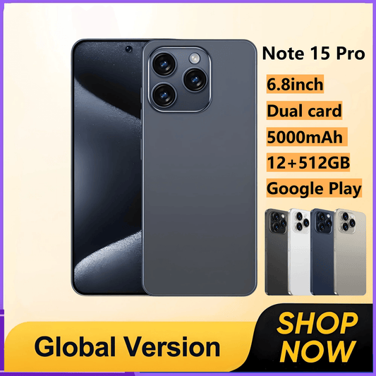 Smartphone Note 14 Pro Android 5G phone,6000mAH,12GB RAM 256G 512G 1TB ROM,6.8Inch,1920x1080HD,24+48MP,MTK10 Core Global Vision - Price Value Store