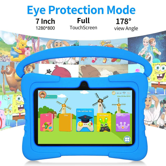 7 Inch Kids tablet for Children's best Gifts Quad Core 4GB+64GB ROM Android Tablets Cartoon Portable Kids-Proof protective case - Price Value Store