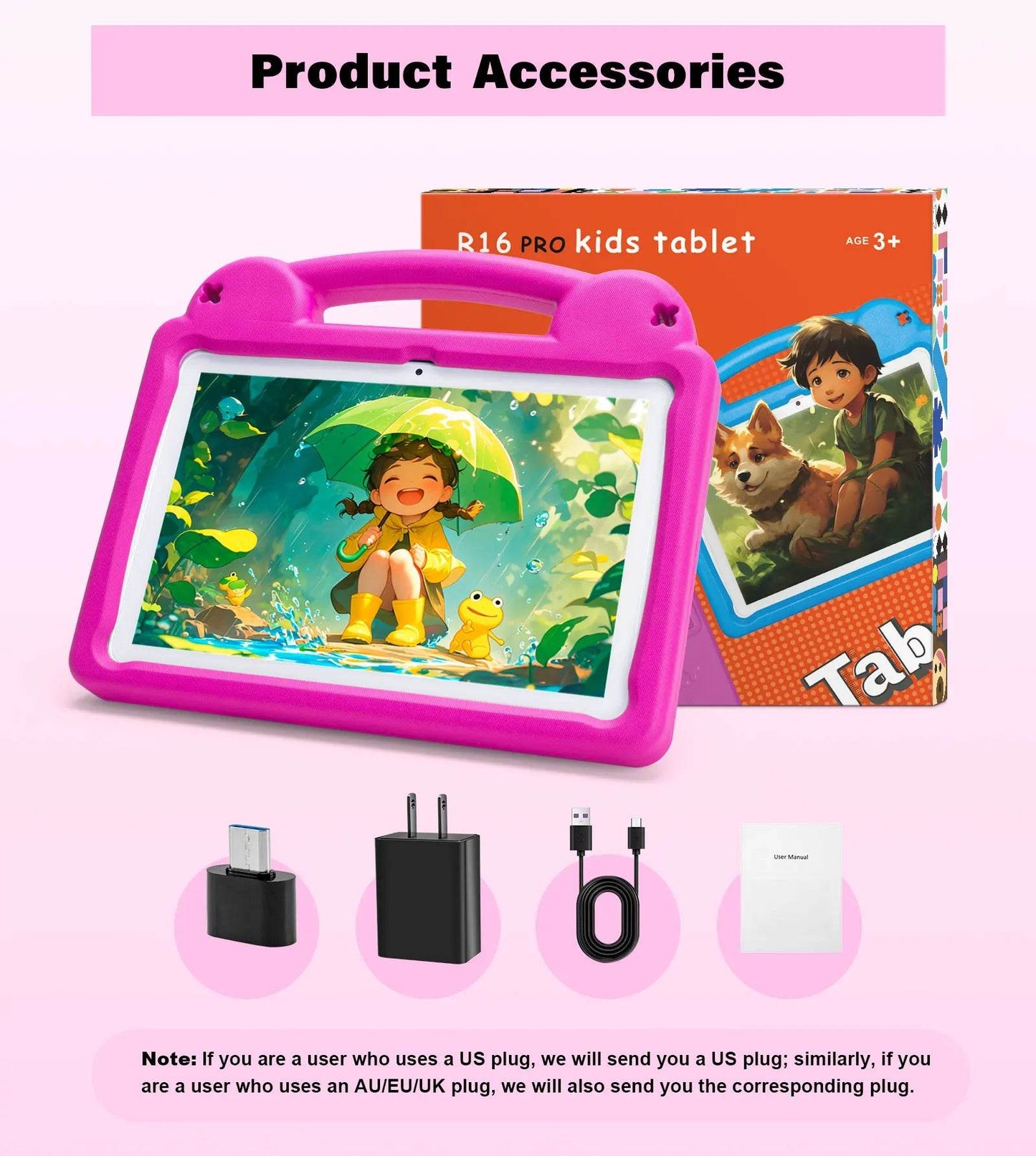 ANRY 2025 Kids Tablet Android 15 10.1 Inch A523 2.0GHZ 8GB（4+4 Expand) RAM 64GB ROM Octa-Core 5000Mah Tablets Children's Gifts - Price Value Store