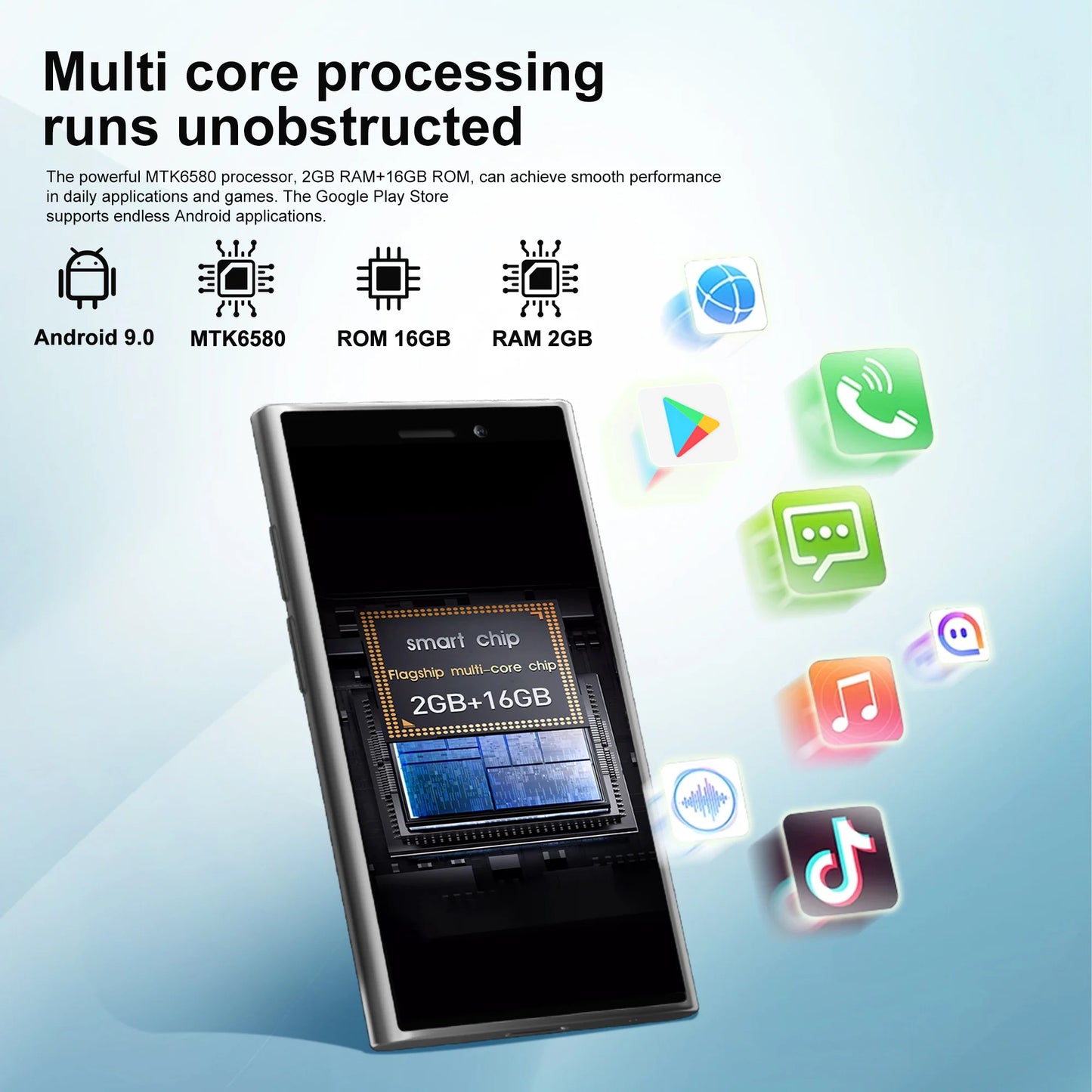 SERVO Android Mini Smartphone 3G Network Dual SIM Card Play Store Face Unlock WiFi GPS 5MP Camera 3.0" Small Cell Phone Portable