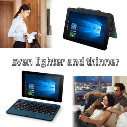 Global Firmware 10.1'' Windows 10 64Bit Quad Core 4GB RAM 32GB ROM 2 in1 Tablet PC Z8300 S12 With Keyboard HDMI-Compatible - Price Value Store