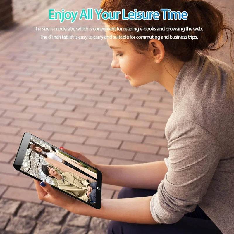 8 INCH Windows 10 Mini Tablet PC 64Bits x5-Z8300 Quad Core 8GB RAM 128GB ROM HD-MI Port 1280 x 800IPS Dual Cameras Gift Tempered - Price Value Store