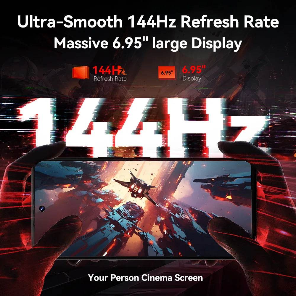 5G Smartphone CUBOT MAX 5, Dimensity 8200 4nm 3.1GHz, 6.95-inch 144Hz Large Screen, Gaming Phone, 24GB RAM(12GB+12GB), 256GB ROM - Price Value Store