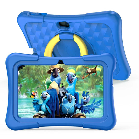 PRITOM Tablet for Kids 7 Inch Android 11 32 GB WiFi Bluetooth Dual Camera Educational Software Installed with Proof Case - Price Value Store