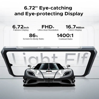 World Premiere DOOGEE Blade GT Rugged Phone 6.72'' FHD+ 120Hz LED Light Effect 12GB RAM 256GB ROM 5500mAh Battery Android 14 - Price Value Store