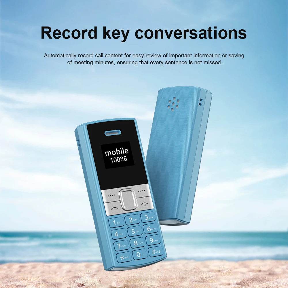 SERVO BM150 Super Small Feature Mobile Phone 2 SIM Standby Speed Dial Auto Call Record Blacklist Mini Button Smallest Telephones - Price Value Store