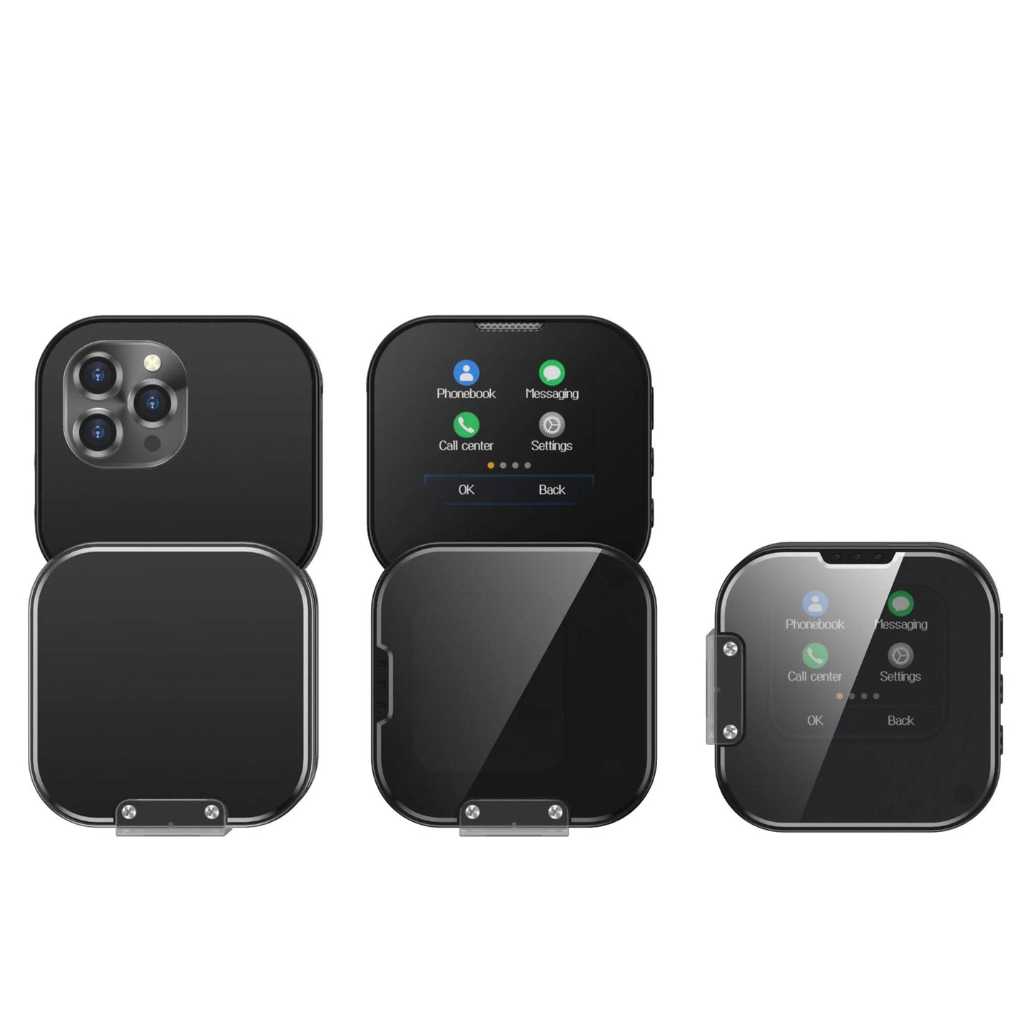 SERVO i19 Rotate Mini Touch Mobile Phone Dual SIM Standby Bluetooth Dialer MP4 Player Magic Voice 2G Small Rotating Screen Phone - Price Value Store