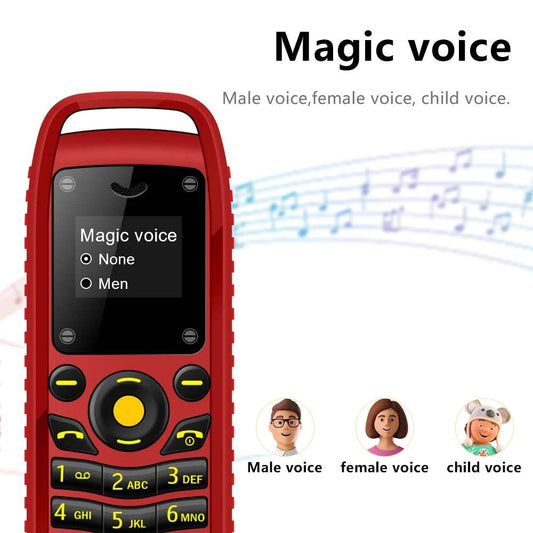 SERVO B25 Button Mini Mobile Phone 2 SIM Standby Bluetooth Dialing Surround Wear Blacklist Smallest Backup Cellphones for Sports - Price Value Store