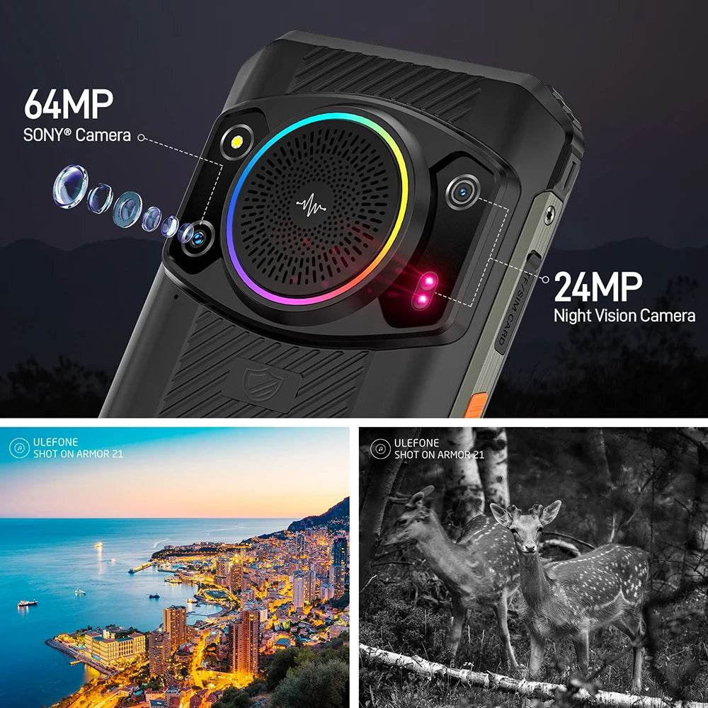 (2023 New) Ulefone Armor 21 Smartphone, G99 Android 13, 16GB RAM, 256GB ROM, Rugged Phone, 64MP, 9600mAh, Mobile phone, Global - Price Value Store