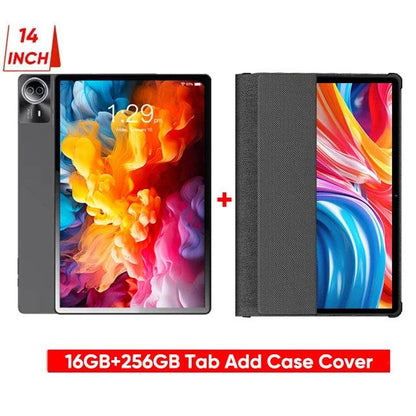 Latest Large Screen 14 Inch Tablet Pc Android 14 tablet 16+512GB Phone Call BT 5G WiFi Pad For Educational/Sheet music/Kitchen - Price Value Store