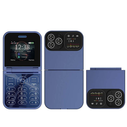 SERVO F15 Mini Small Flip Mobile Phone 2 SIM Standby Speed Dial Magic Voice Flashlight Call Recording 2G GSM Cute Fold Cellphone - Price Value Store