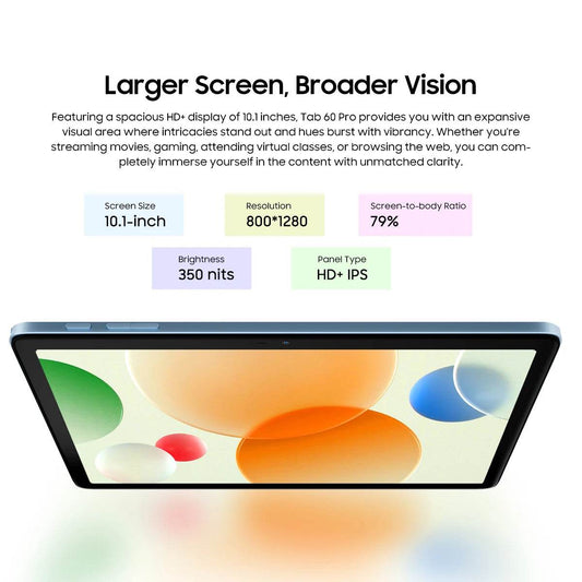 Blackview Tab 60 Pro Tablet PC 10.1'' IPS Display Octa-core T606,4GB/8GB RAM+256GB ROM, 7700mAh Battery 10W Charge Android 14 - Price Value Store
